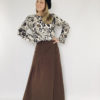 Patron L’Inconnue version 7/8 gabardine chocolat