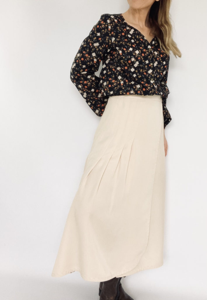 Patron Jupe L’Inconnue version 7/8 tencel beige 4