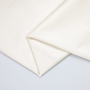 Gabardine Twill Stretch en coton Bio – Blanc crème