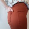 gabardine stretch coton bio rouille