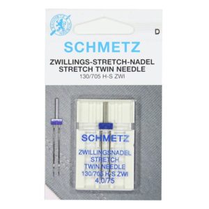 Aiguilles double Stretch Schmetz 4 -75 (1,8)