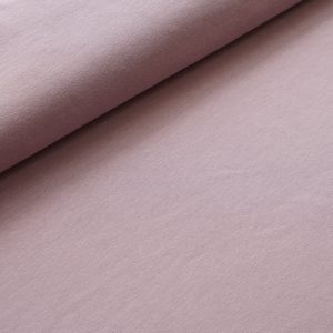 Jersey coton Bio Uni vieux rose