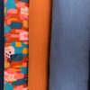 sweat fin gratté coton bio abstract rouille