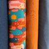 sweat fin gratté coton bio abstract rouille