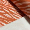 French Terry bio motifs zebre terracota rose