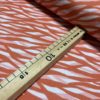 French Terry bio motifs zebre terracota rose