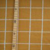 jersey jacquard carreaux moutarde bio