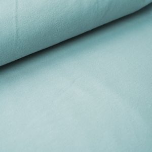 Jersey coton Bio Uni bleu menthe