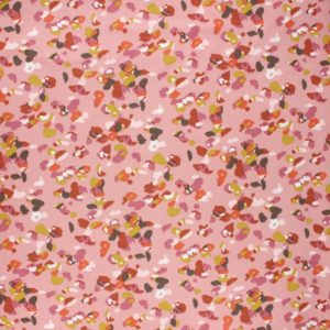 Jersey modal confettis fond rose corail