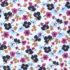 Jersey modal floral fond blanc