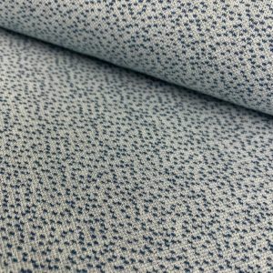 Jersey jacquard Bio Dotties bleu