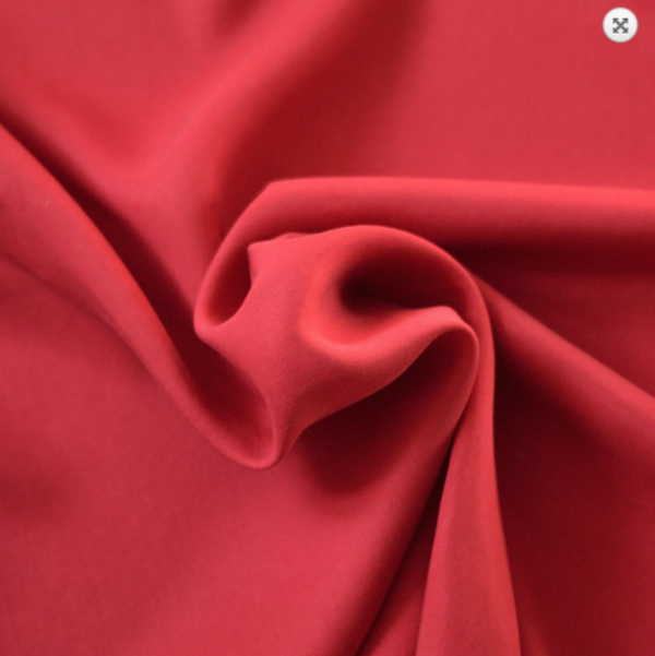 twill de tencel rouge lava