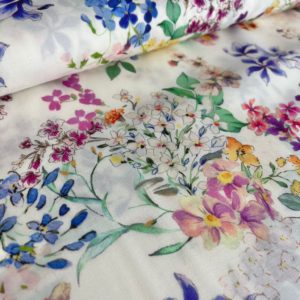 Voile de Tencel fleurs des champs