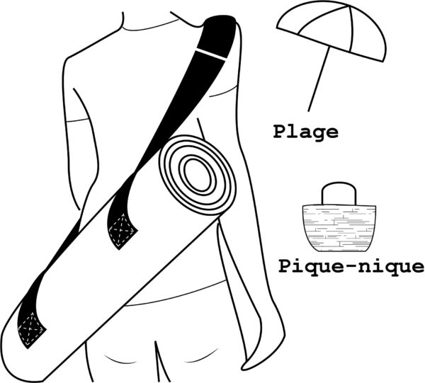 Plaid nomade multi-usages