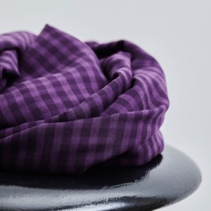 Twill de Tencel moyen à carreaux violets Meet Milk