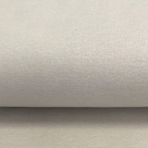Bord côtes tubulaire coton bio gris clair