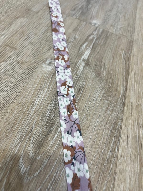 Biais coton Bio Liberty original Mitsy mauve