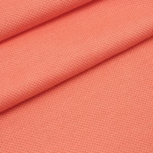 Maille piquée polo coton Bio Corail