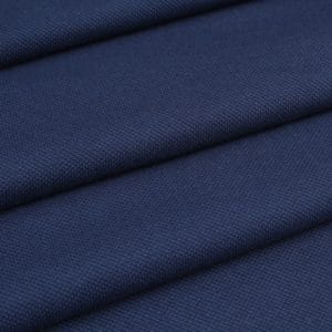 Maille piquée polo coton Bio Bleu foncé