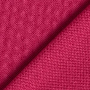 Maille piquée polo coton Bio Fuschia