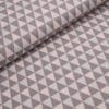 Jersey jacquard Bio gris graphique triangulaire