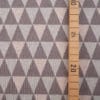 Jersey jacquard Bio gris graphique triangulaire
