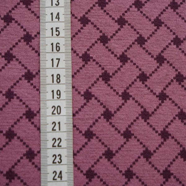 Jersey jacquard Bio mauve violet