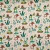 Jersey bio blanc cassé - vert motif grenouilles