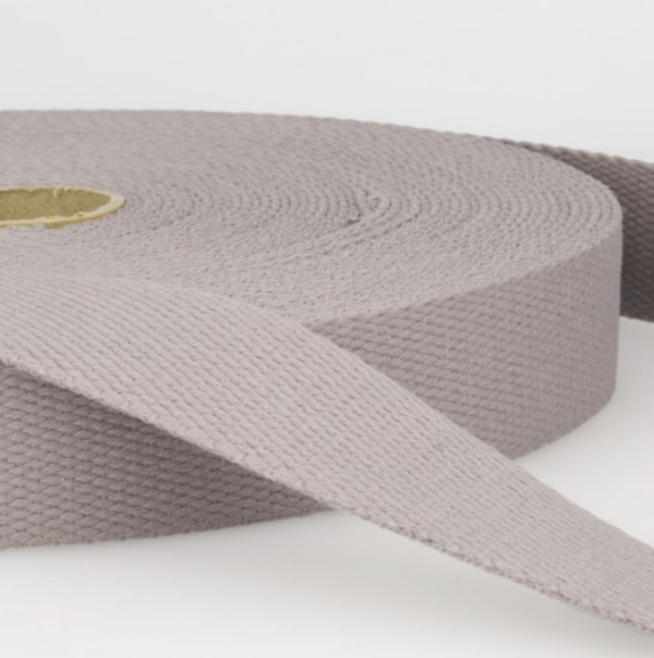 Sangle coton 30mm Gris clair
