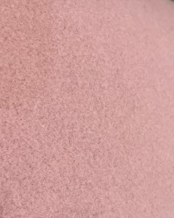polaire de coton bio uni rose