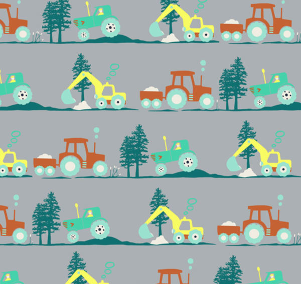 Jersey bio motifs tracteurs engins