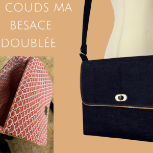 cours couture besace doublée Valleiry genevois