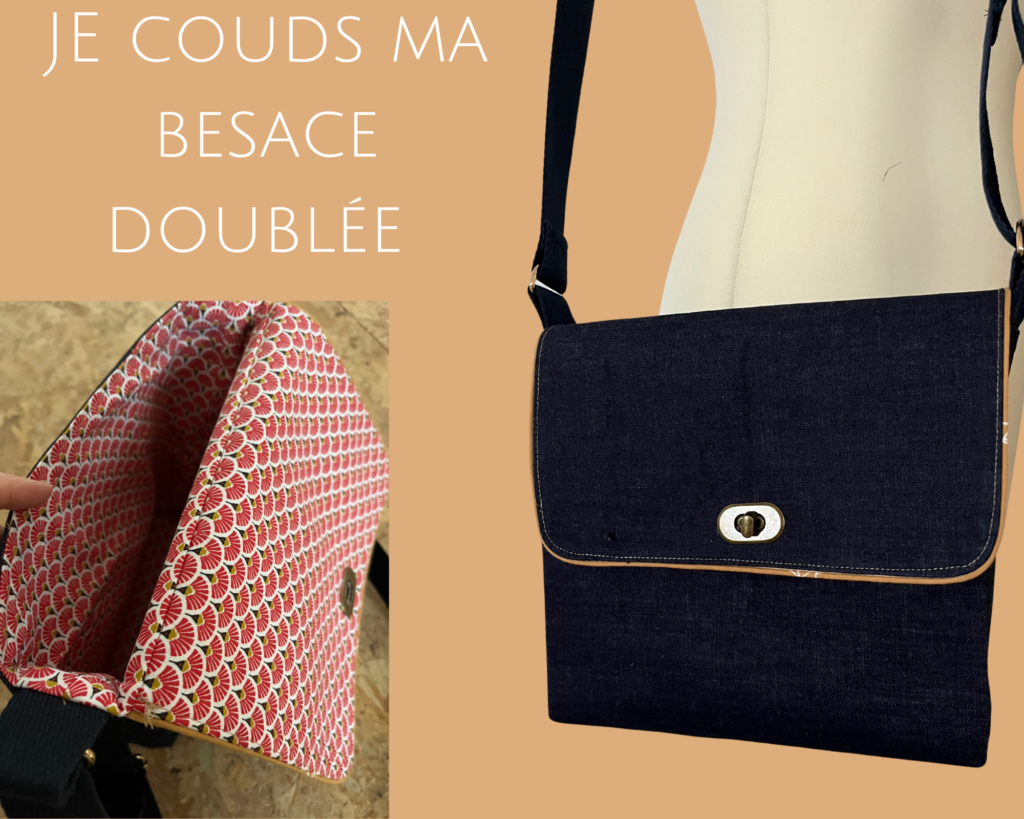 cours couture besace doublée Valleiry genevois