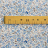 Batiste coton Bio fleurie Tons bleu