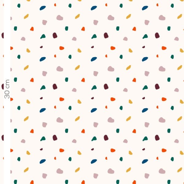 French Terry bio motifs Happy-Konfetti Lillestoff
