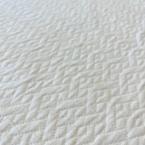 Matelassé coton bio blanc cassé 0950