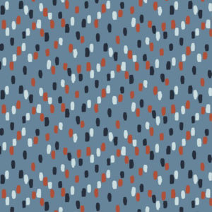 Sweat gratté fin coton bio Fond bleu motif stripes 0642
