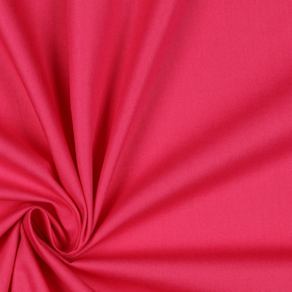 Popeline bio unie fuchsia