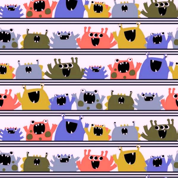 Popeline bio Funny Monster