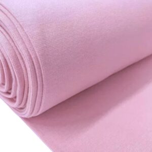 Bord côtes tubulaire coton bio rose lilas