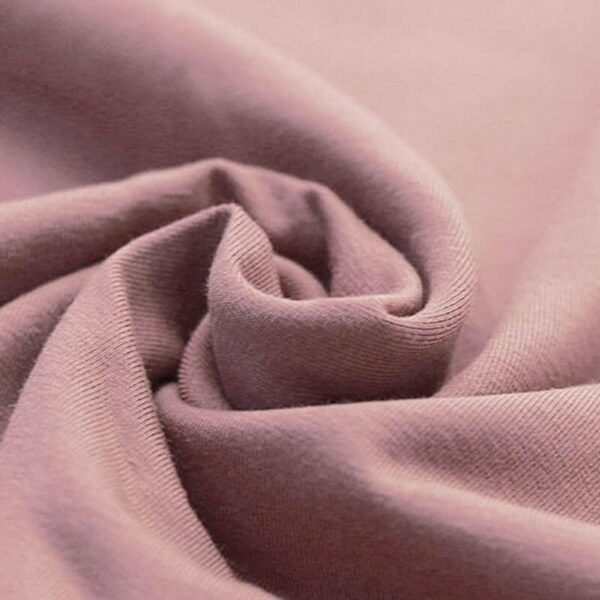 jersey de coton bio uni vieux rose