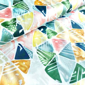 Satin de coton Bio Cloud 9  graphique multicolore 0600